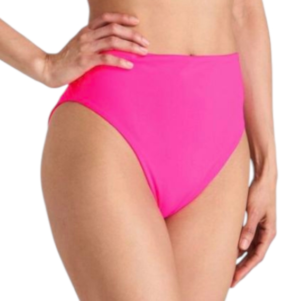 Mara Hoffman Lydia Bikini Bottom in Rosa Shocking - Size L